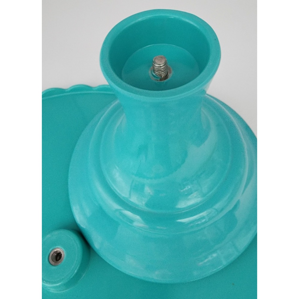 Pioneer Woman Birthday Cake Stand Melamine Teal 10.5in New Floral Scallop - Picture 9 of 9